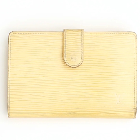 Louis Vuitton Yellow Epi Leather Kiss Lock Bifold Wallet/Coin Purse - Picture 2 of 11